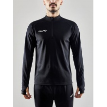 Craft Sportowa koszulka z długim rękawem Evolve Halfzip - wytrzymała, z materiału elastycznego - czarna męska